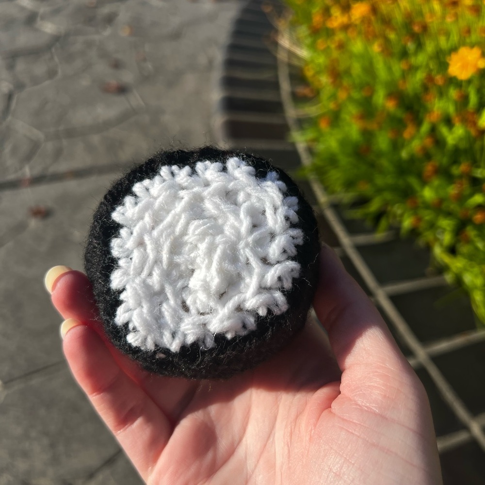 Hand Crocheted Happy Little Sushi Roll Plushie! - Picture 7 of 13